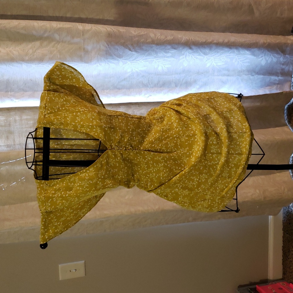 Yellow Floral Blouse